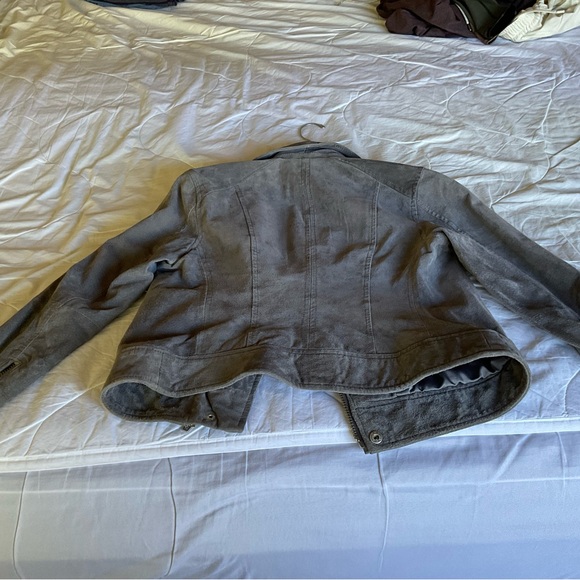 REAL SUEDE biker jacket - Picture 2 of 3